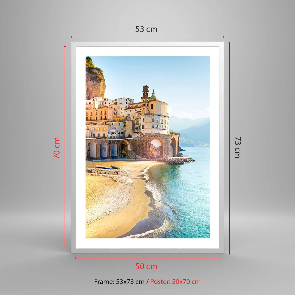 Pôster em moldura branca - Uma cidade inacreditável - 50x70 cm