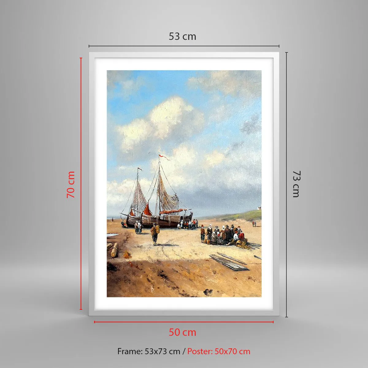 Poszter fekete keretben - Egy sikeres fogás után - 50x70 cm