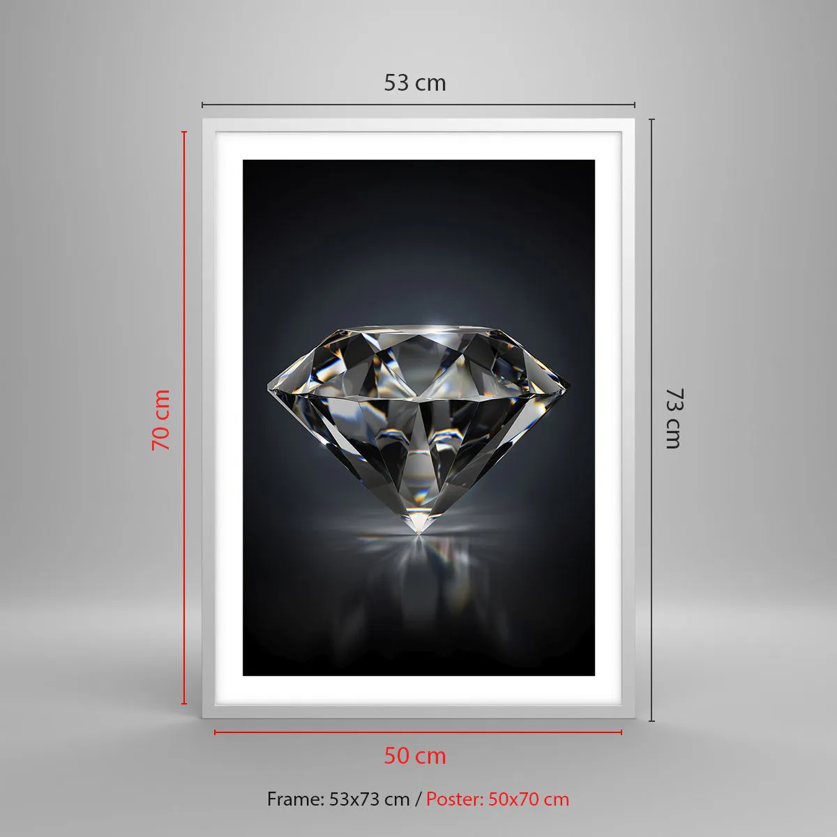 Plakát v bílém rámu - Best girls friend - 50x70 cm