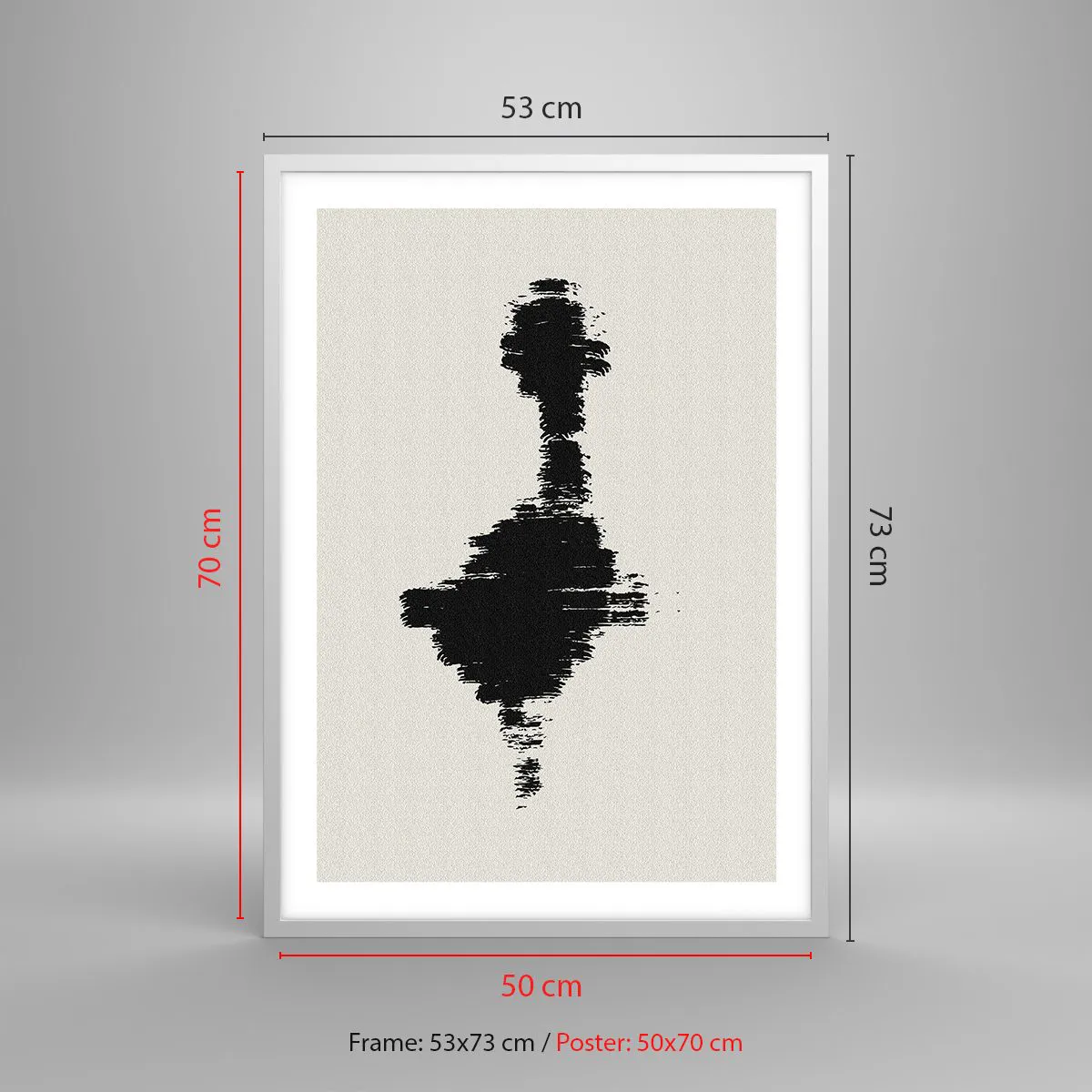 Poster in white frmae - Vibrations of Imagination - 50x70 cm