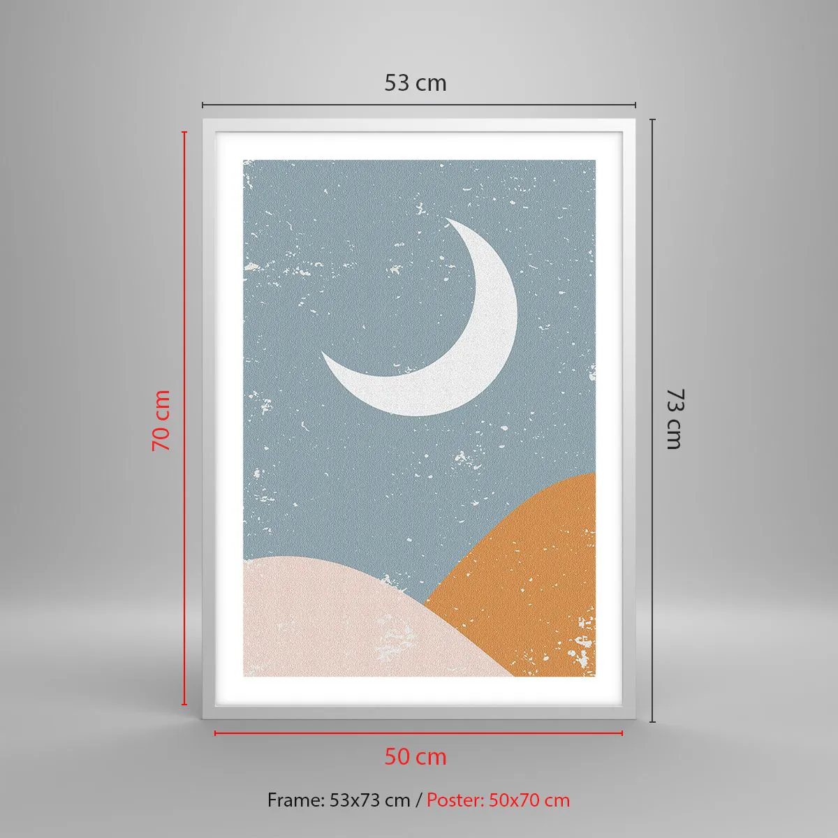 Poster in cornice bianca - Il miracolo di molte notti - 50x70 cm