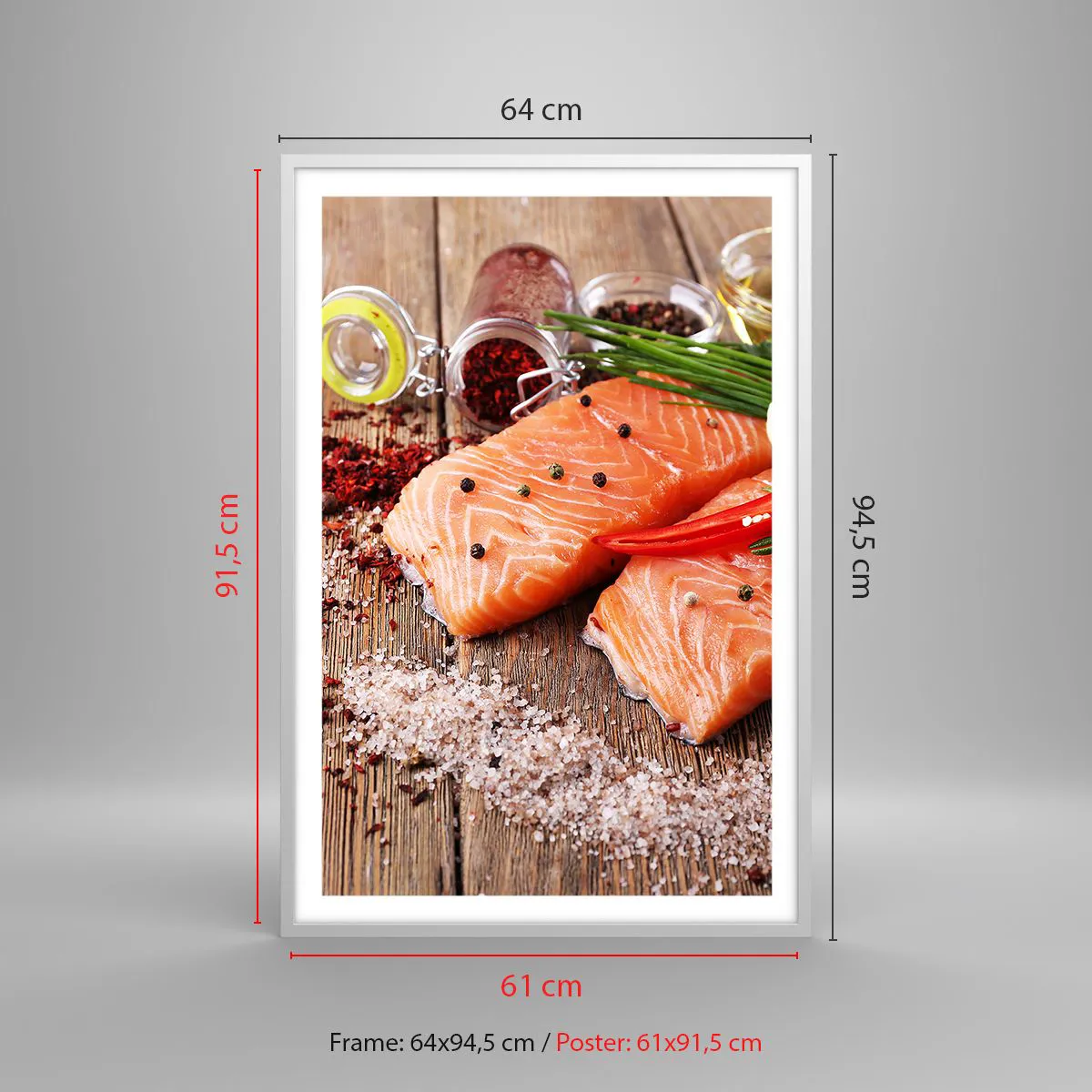 Poszter fekete keretben - Norvég kaland a konyhában - 61x91 cm