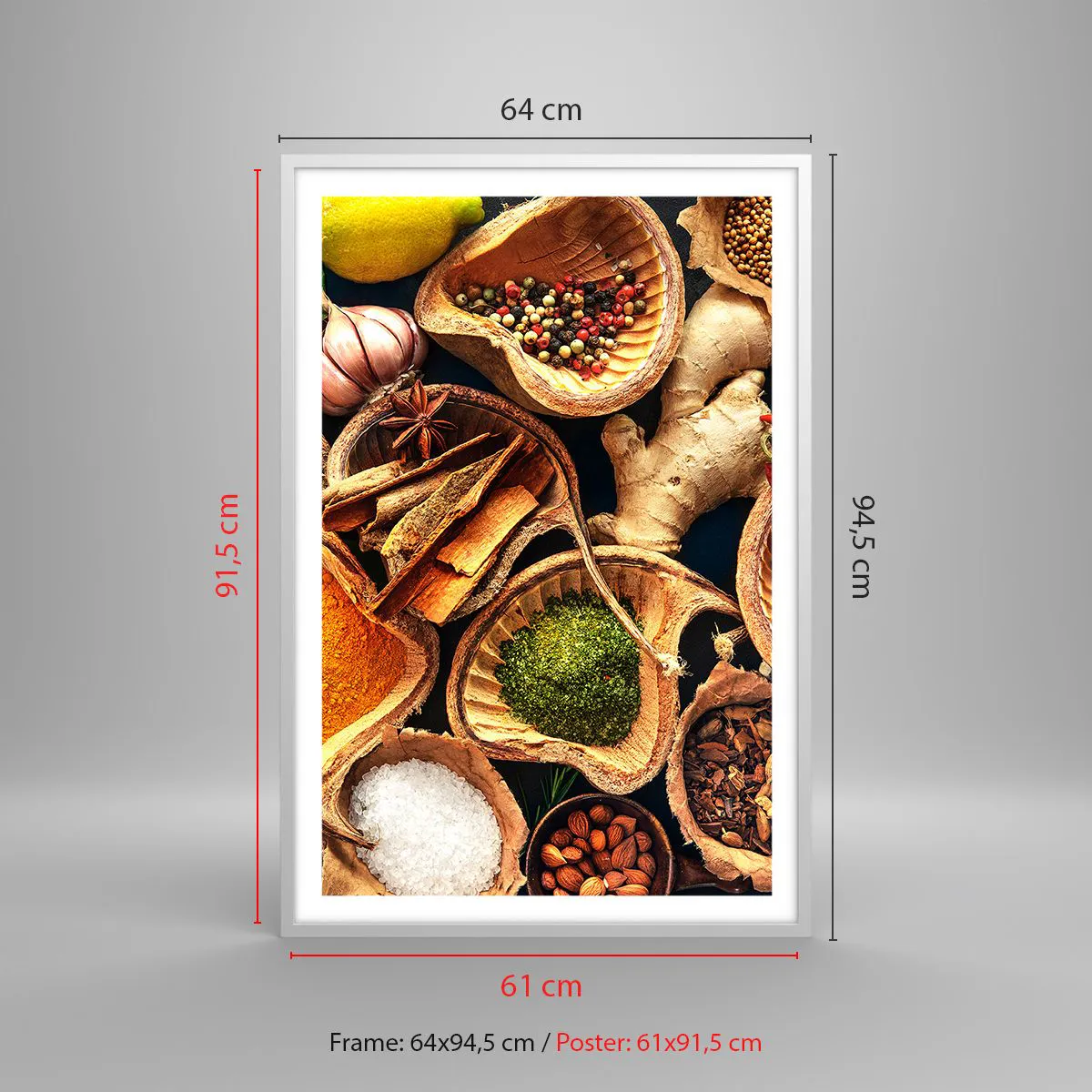 Plakát v bílém rámu - Vezmi si, co chceš - 61x91 cm