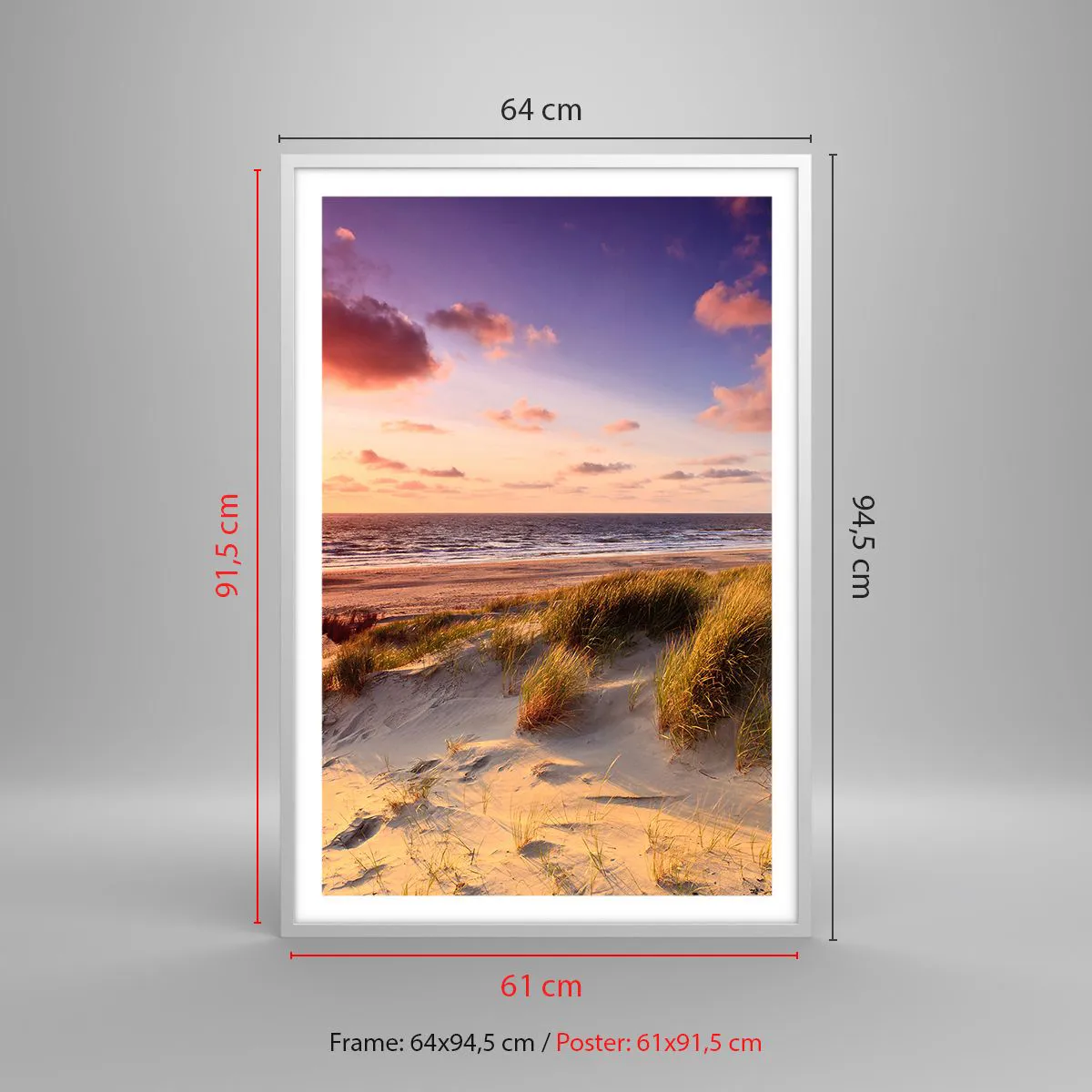 Affiche dans un cadre blanc - Poster - L'air sent déjà l'été - 61x91 cm