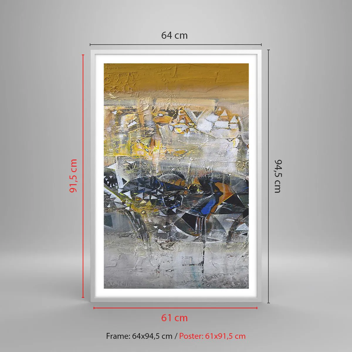 Affiche dans un cadre blanc - Poster - Tout se met en place - 61x91 cm