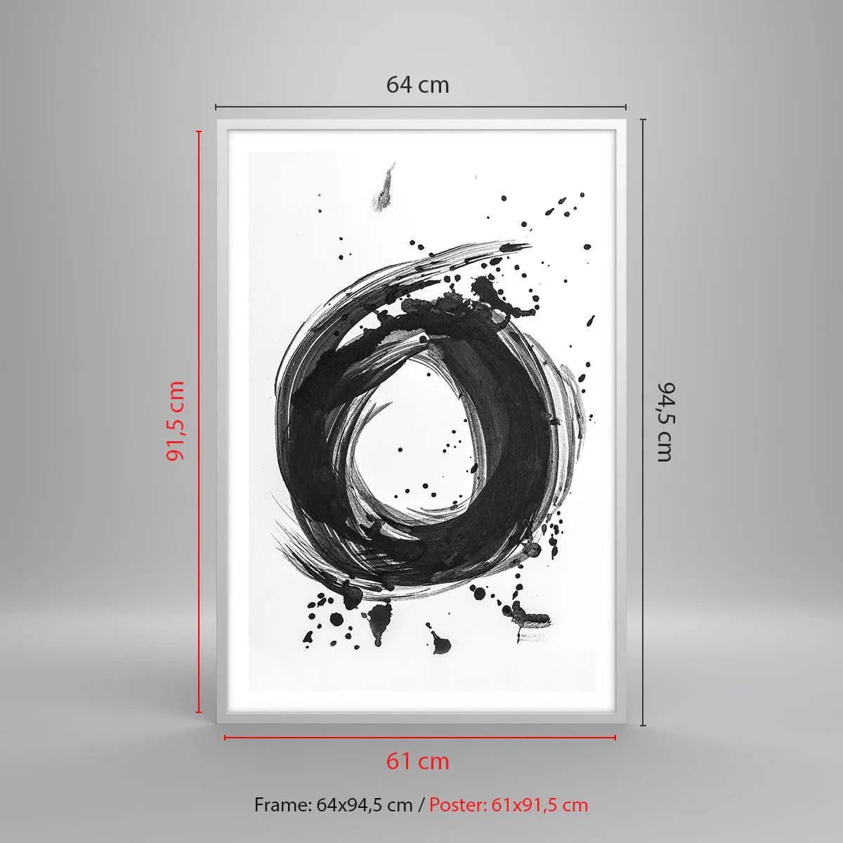 Póster en marco blanco - El torbellino de la creación - 61x91 cm