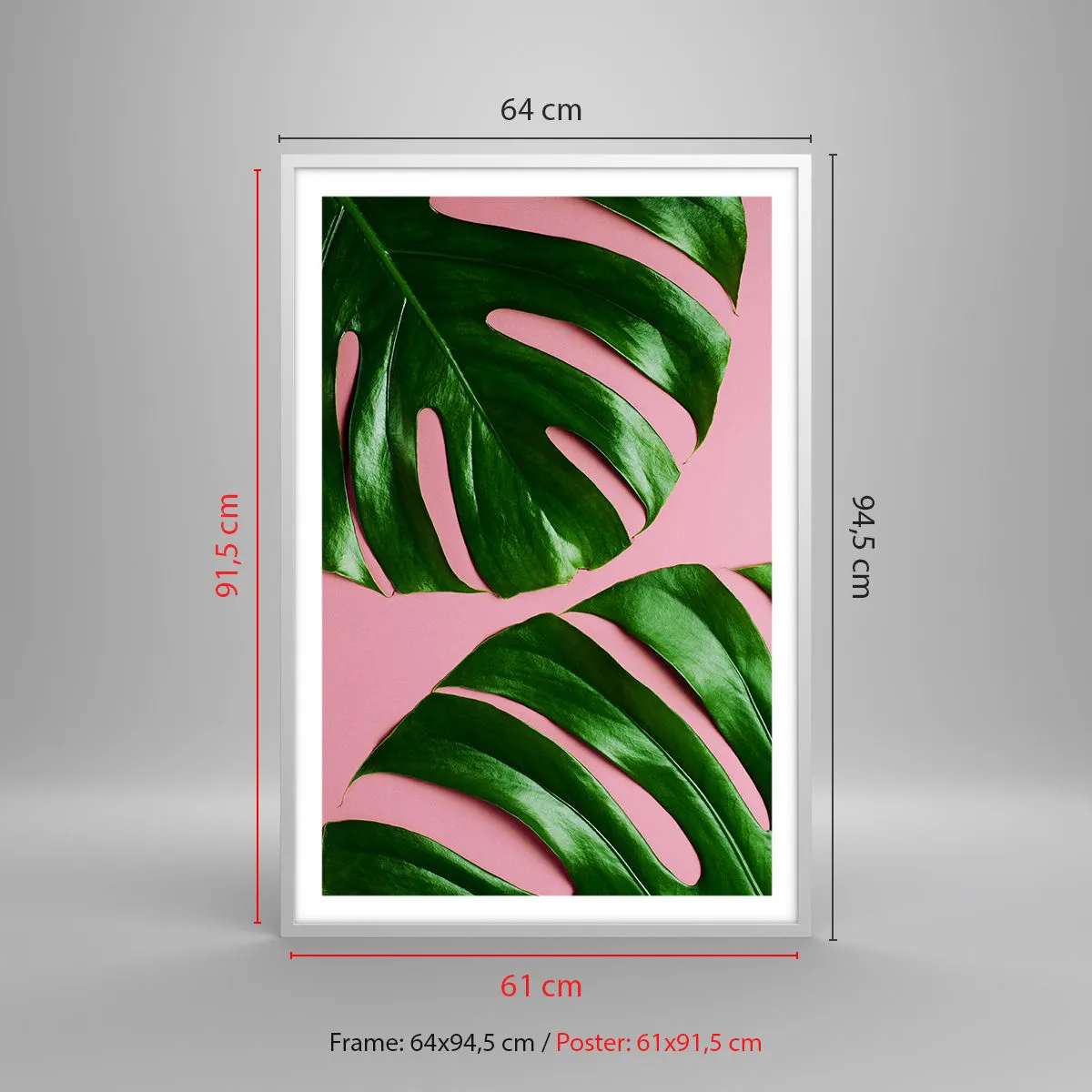 Affiche dans un cadre blanc - Poster - Rendez-vous vert - 61x91 cm