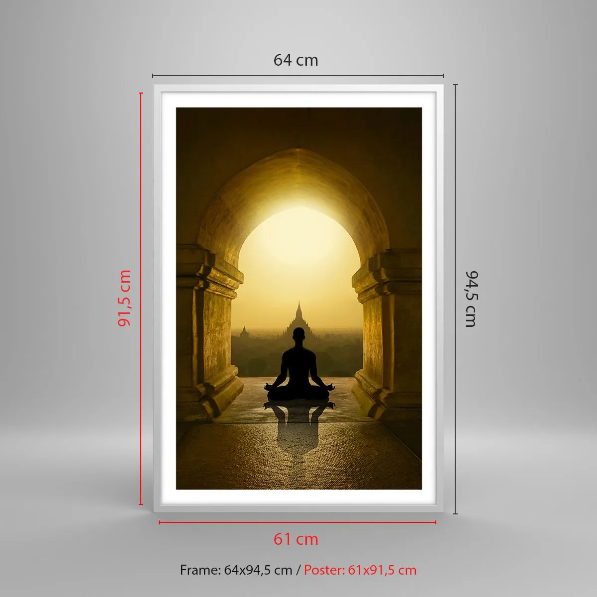 Poster în ramă albă - Armonie completă - 61x91 cm