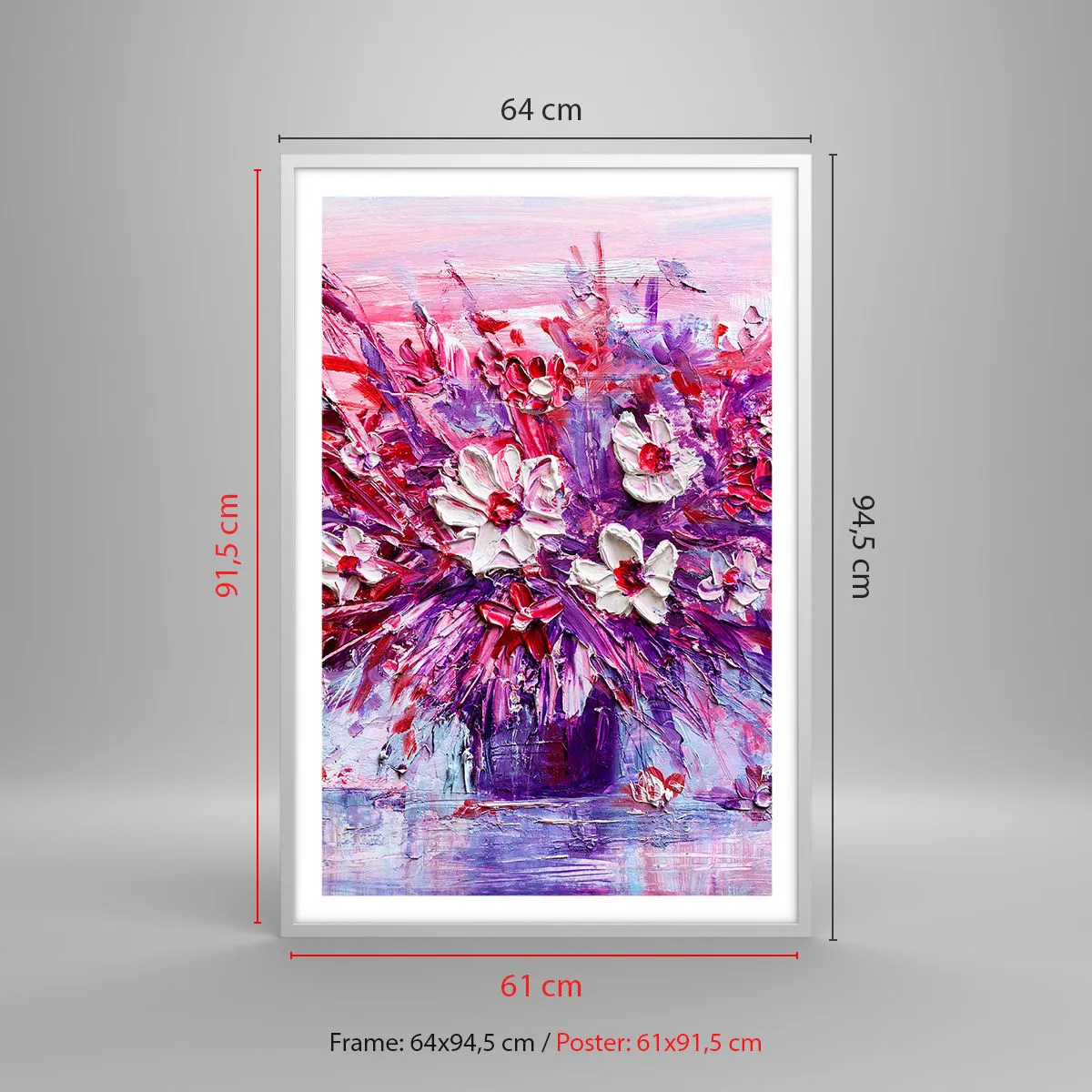 Poster in cornice bianca - Innocenza e passione - 61x91 cm