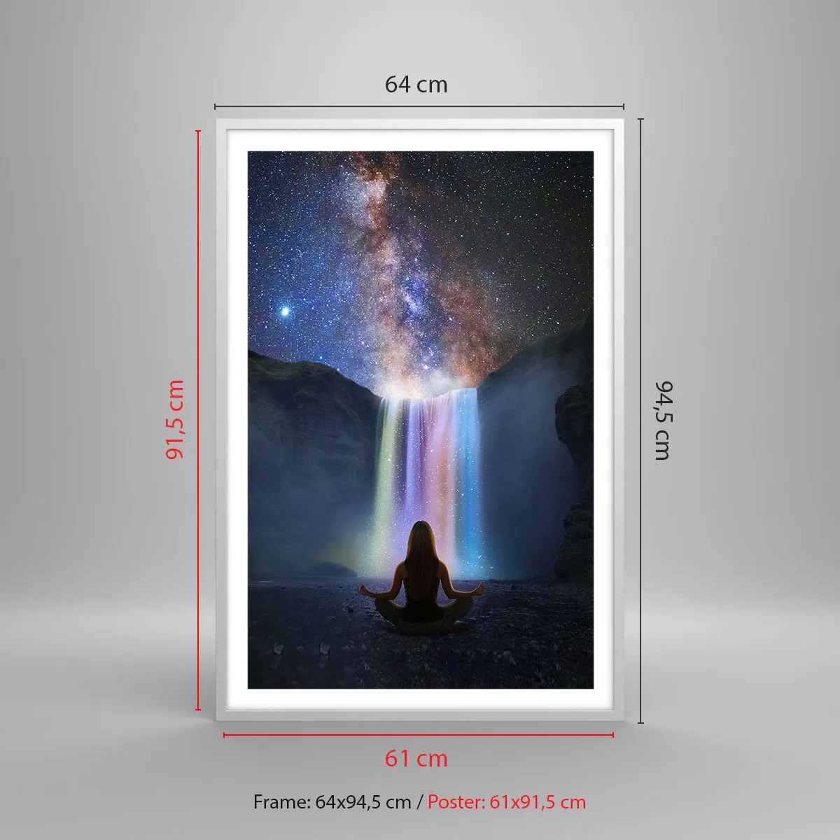 Poster in white frmae - Absolute Harmony - 61x91 cm