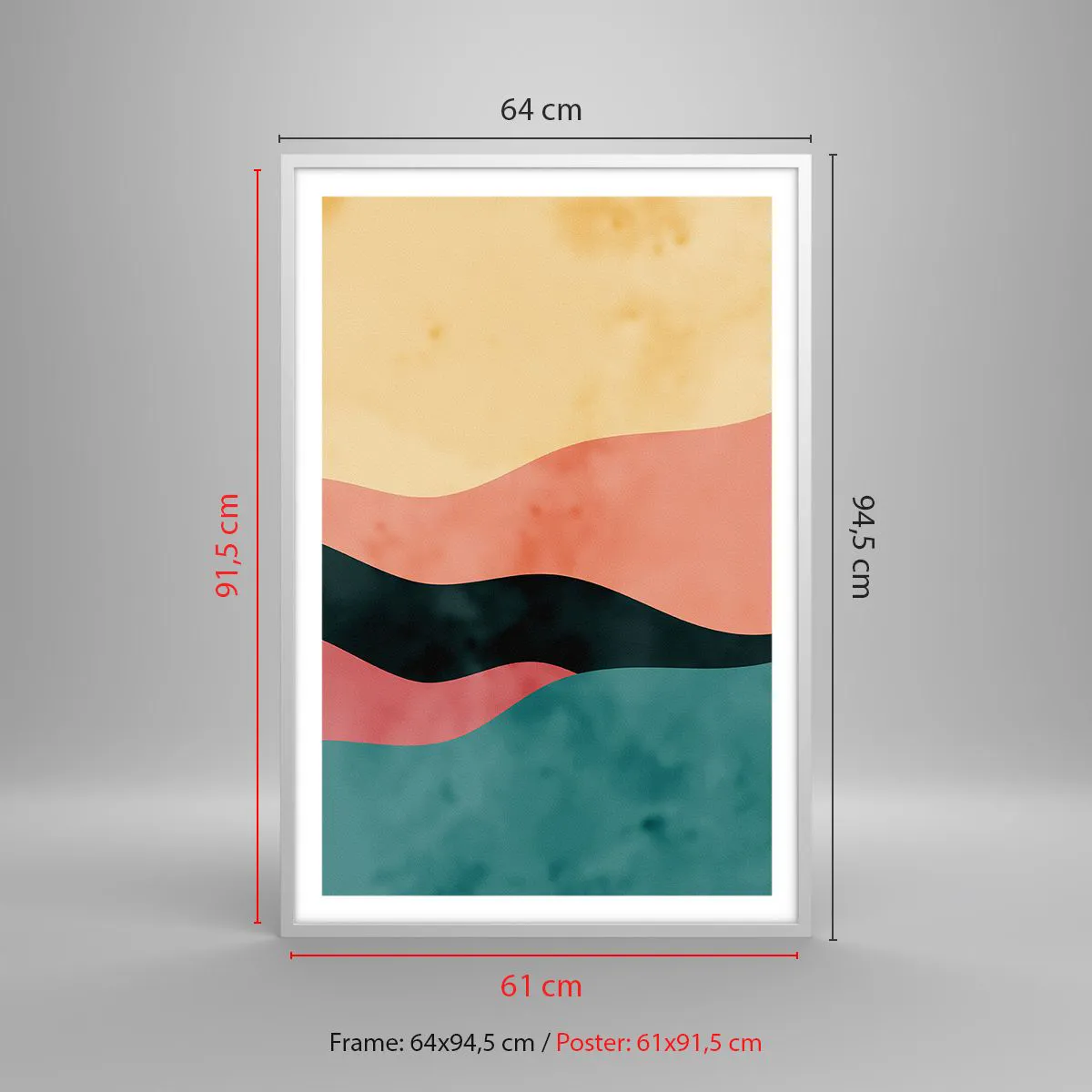 Poster in einem weißen Rahmen - Konforme Nichtkonformität - 61x91 cm