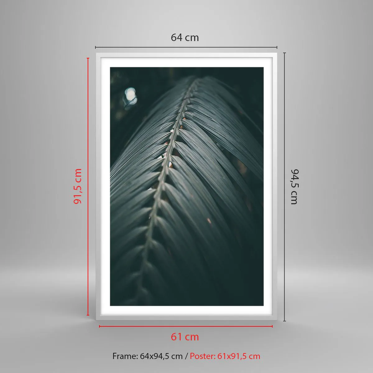 Poster in white frmae - Precision of Nature - 61x91 cm