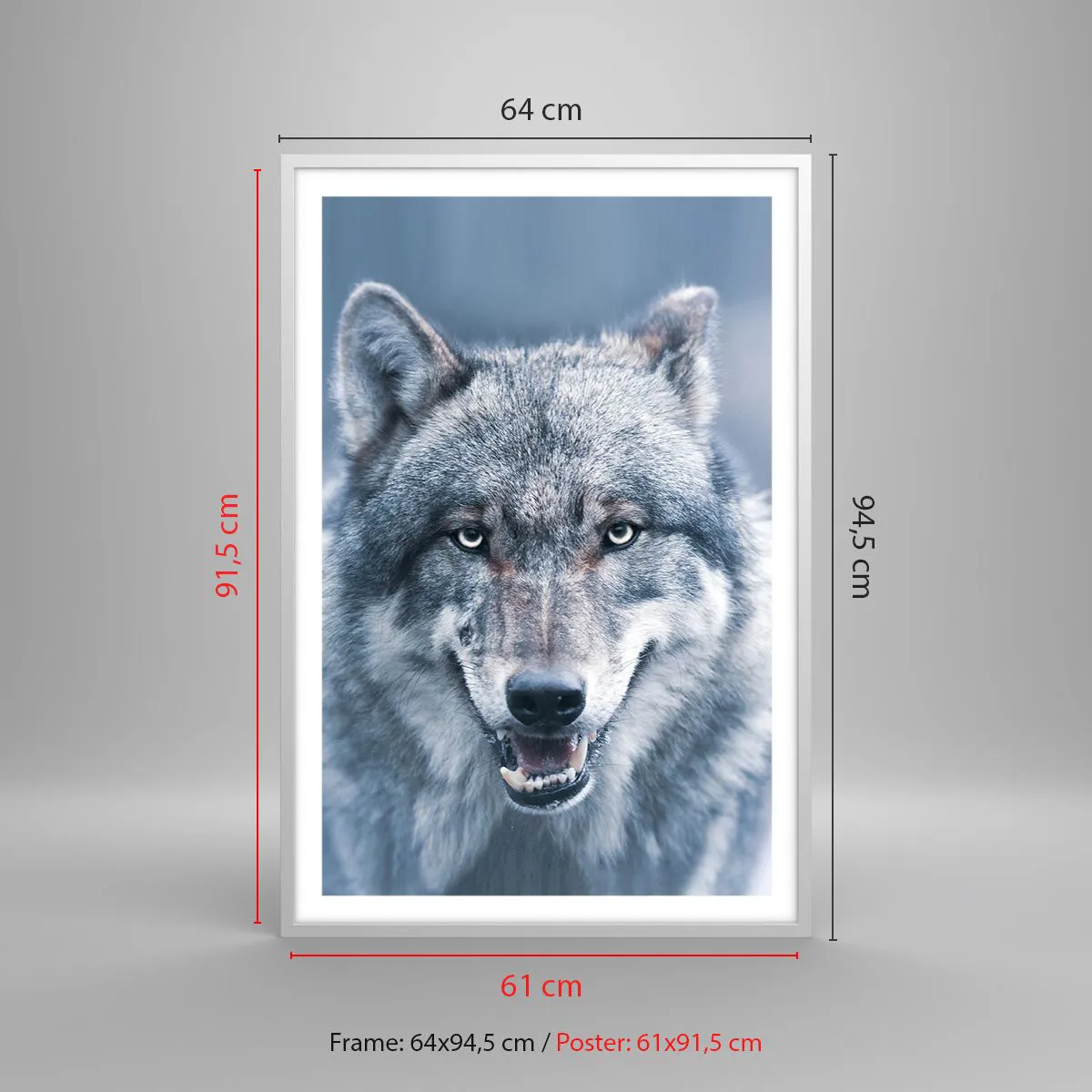 Plakat w białej ramie - Podejmiesz wyzwanie? - 61x91 cm