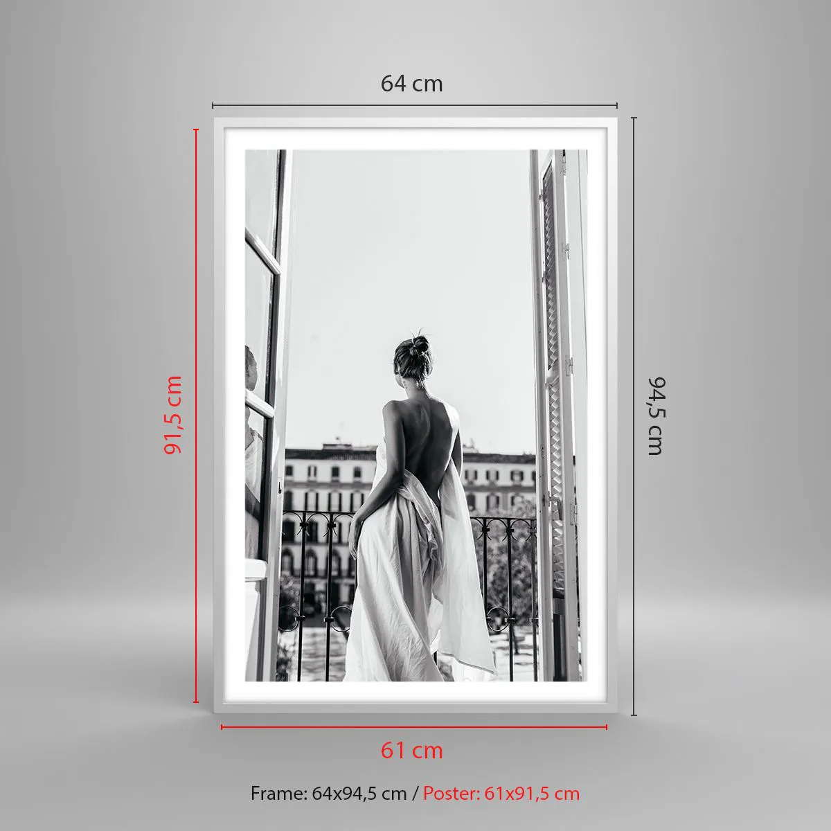 Poster in einem weißen Rahmen - Erweckung der Sinne - 61x91 cm