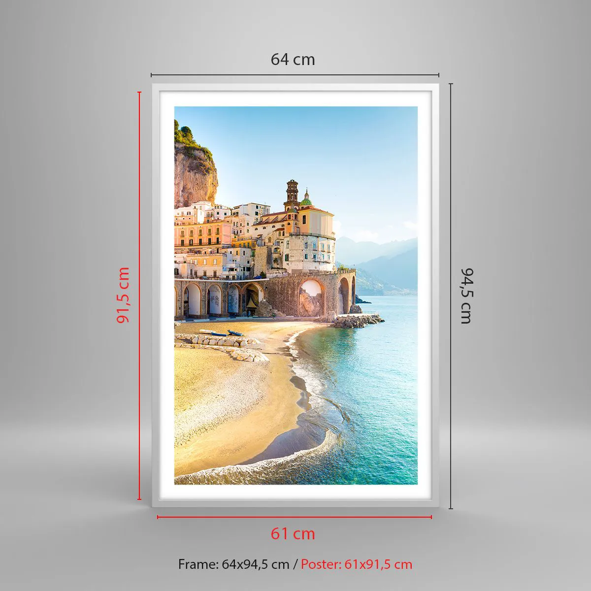 Poster în ramă albă - Un oraș incredibil - 61x91 cm