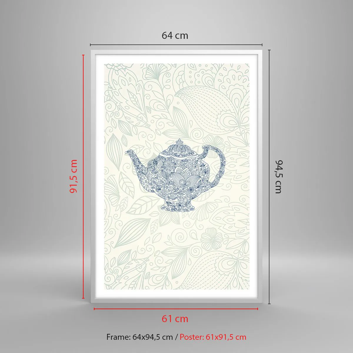 Plakat i hvid ramme - Teens charme - 61x91 cm