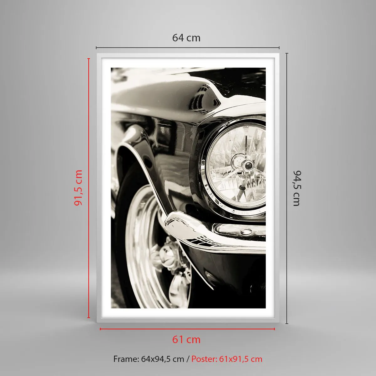 Poster in cornice bianca - Bellezza intramontabile - 61x91 cm