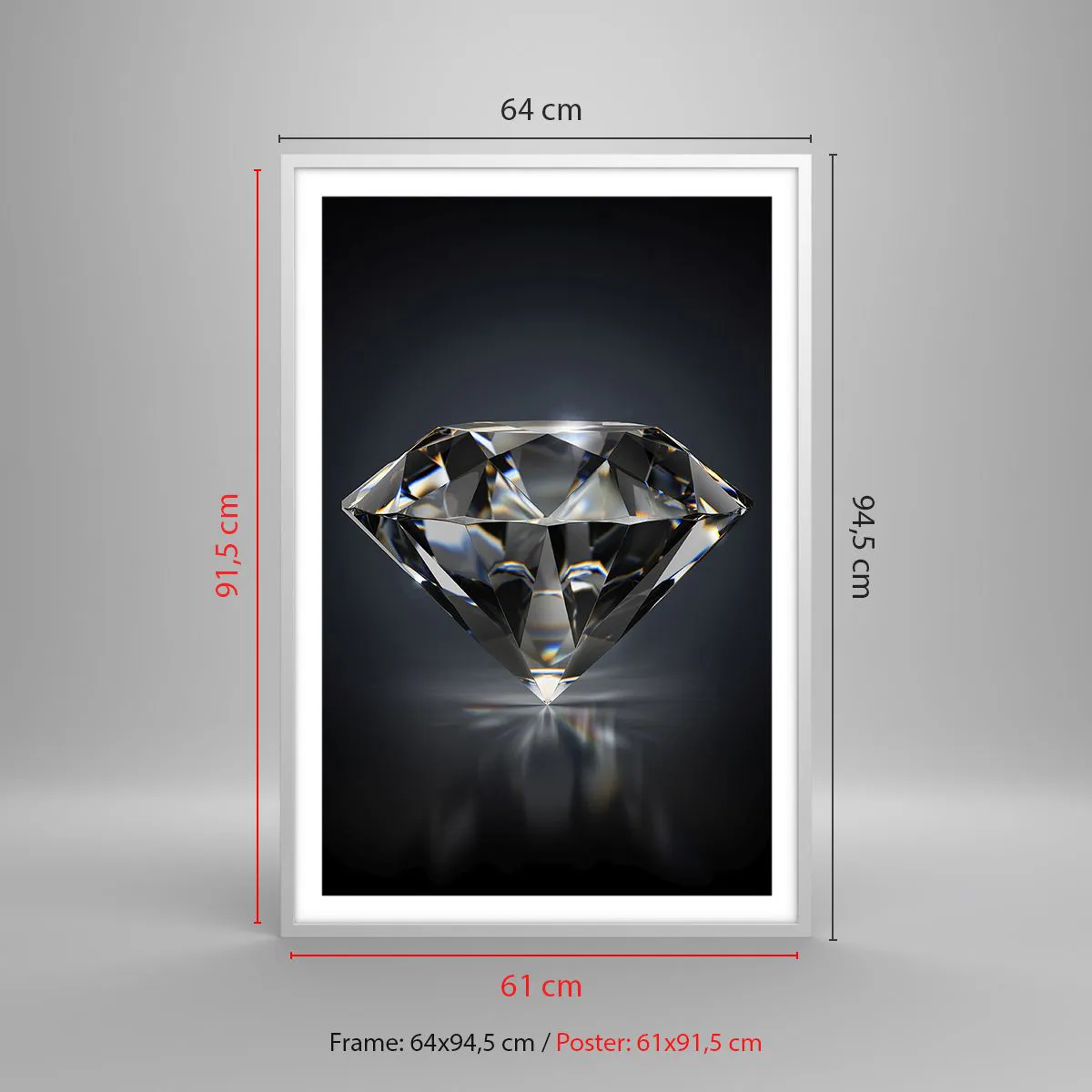 Plakát v bílém rámu - Best girls friend - 61x91 cm