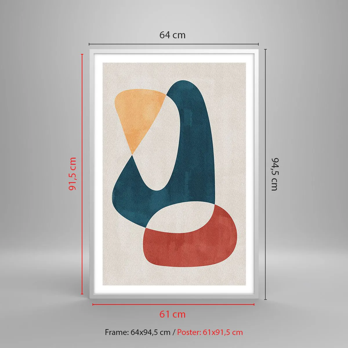 Poster in einem weißen Rahmen - Einflüsse und Metamorphosen - 61x91 cm