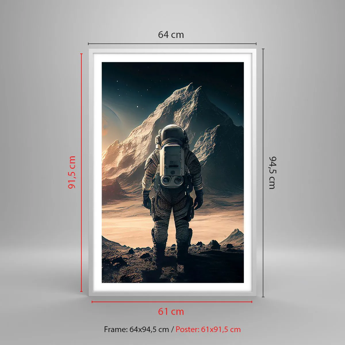 Plagát v bielom ráme - Nová výzva - 61x91 cm