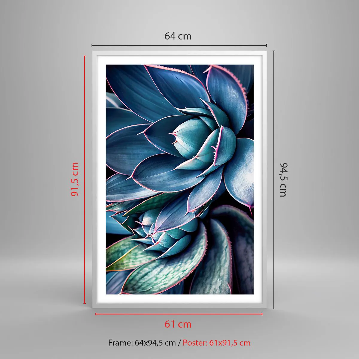 Plagát v bielom ráme - Vitálna sila - 61x91 cm