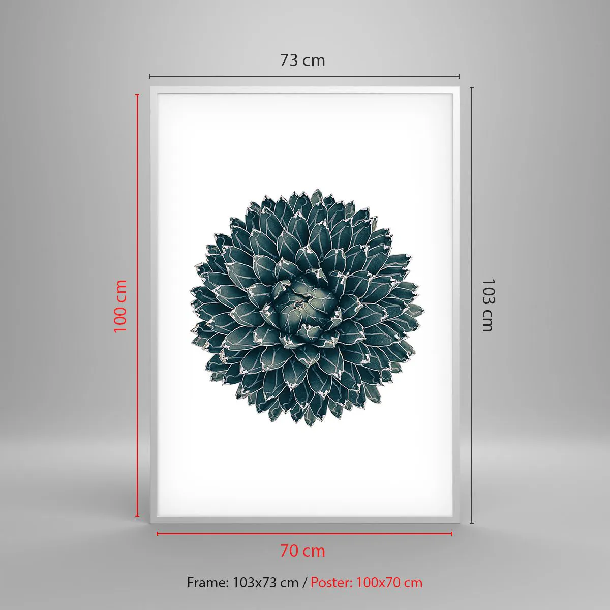 Poster in cornice bianca - La stella del deserto - 70x100 cm