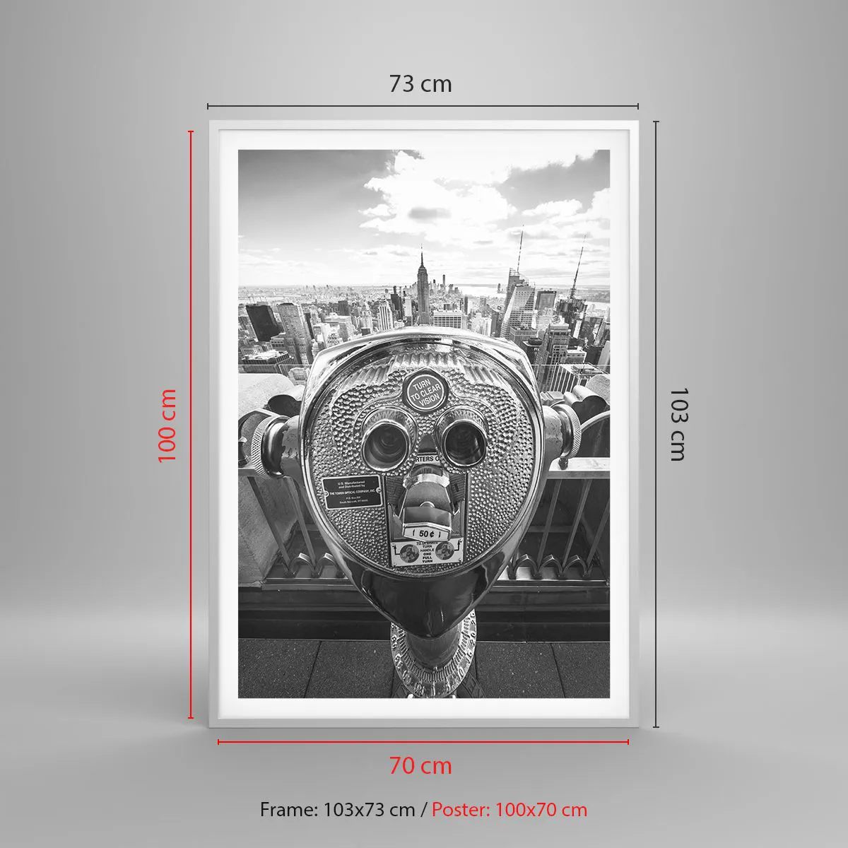 Poszter fekete keretben - A városok városa - 70x100 cm