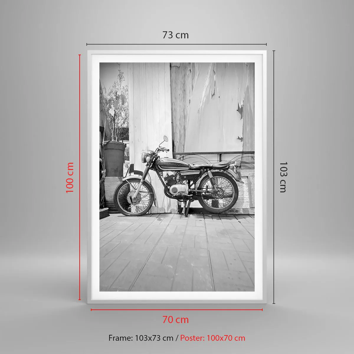 Poster in einem weißen Rahmen - Klassik über alles - 70x100 cm