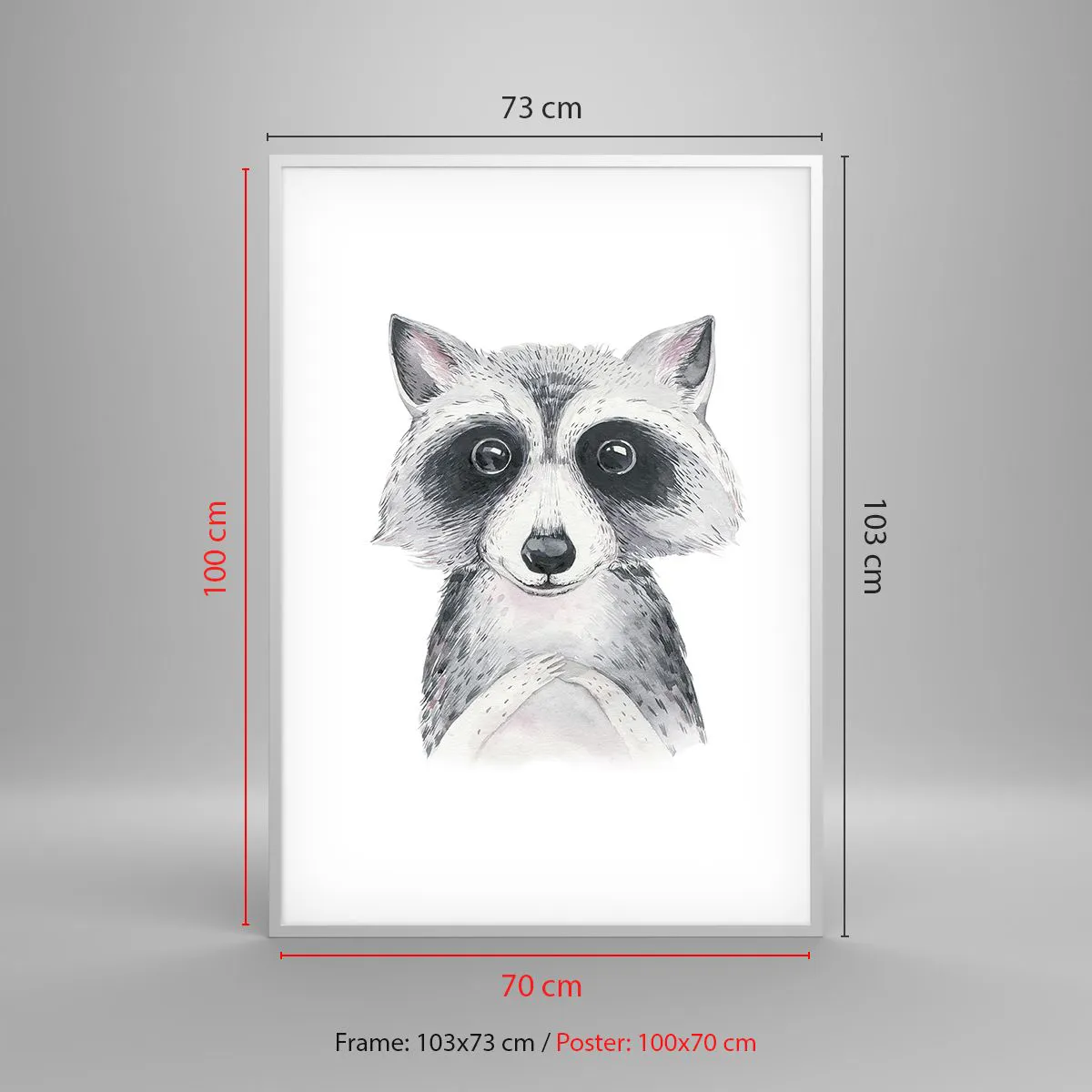 Plakat w białej ramie - Chwila na wzruszenie - 70x100 cm