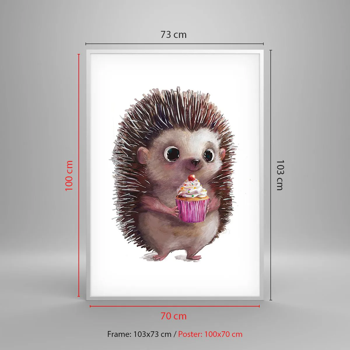 Plakát v bílém rámu - Oslava je každý den - 70x100 cm