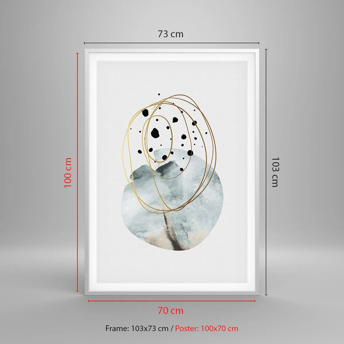 Plakát v bílém rámu - V objetí prostoru - 70x100 cm