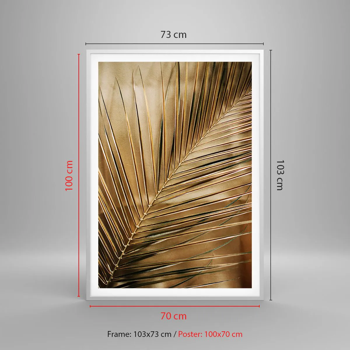 Poszter fekete keretben - Természetes oszlopsor - 70x100 cm