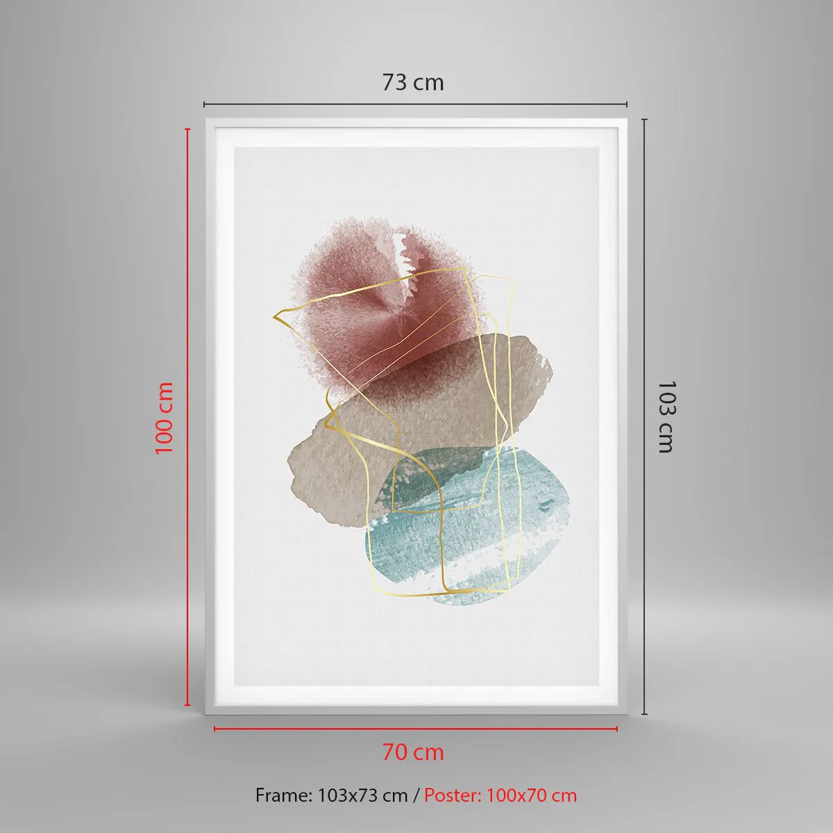 Poszter fekete keretben - Az űr koralljai - 70x100 cm