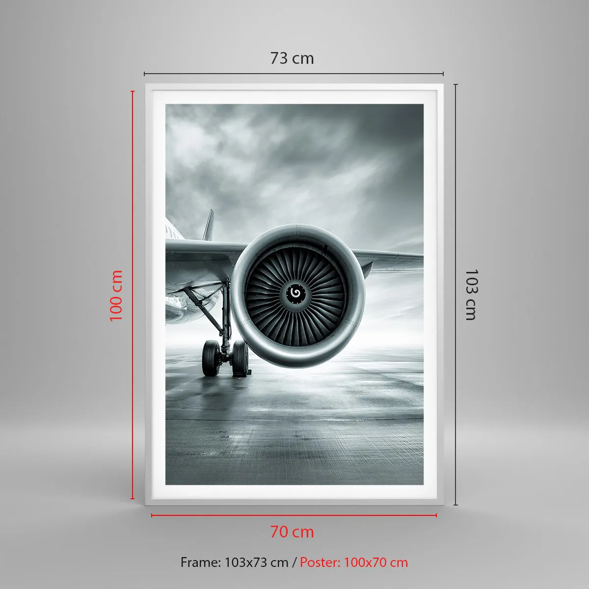 Plakat w białej ramie - Jest moc! - 70x100 cm