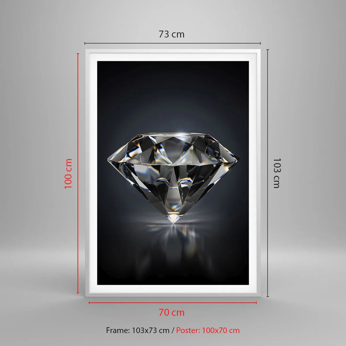 Plakát v bílém rámu - Best girls friend - 70x100 cm