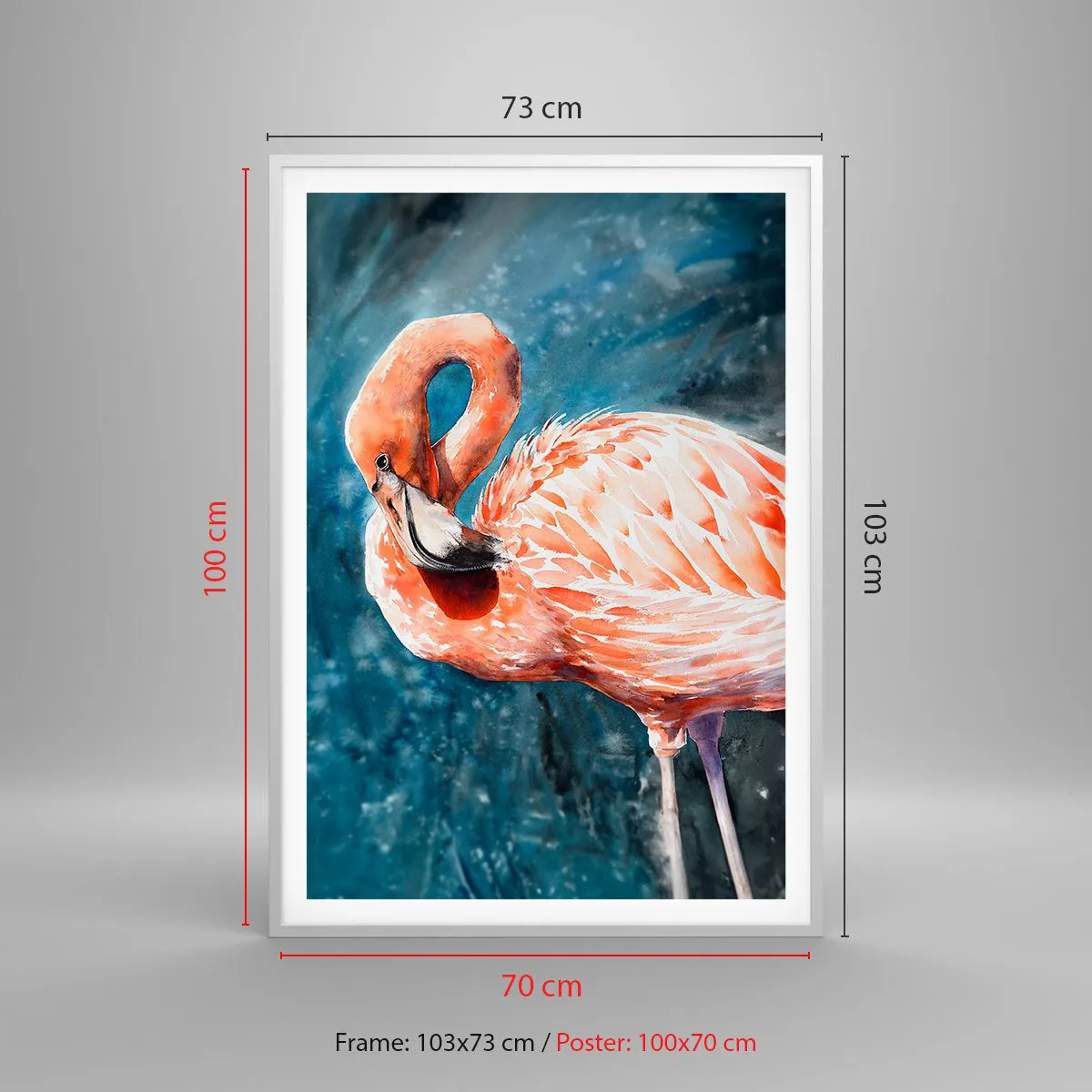 Affiche dans un cadre blanc - Poster - Décoratif par nature - 70x100 cm