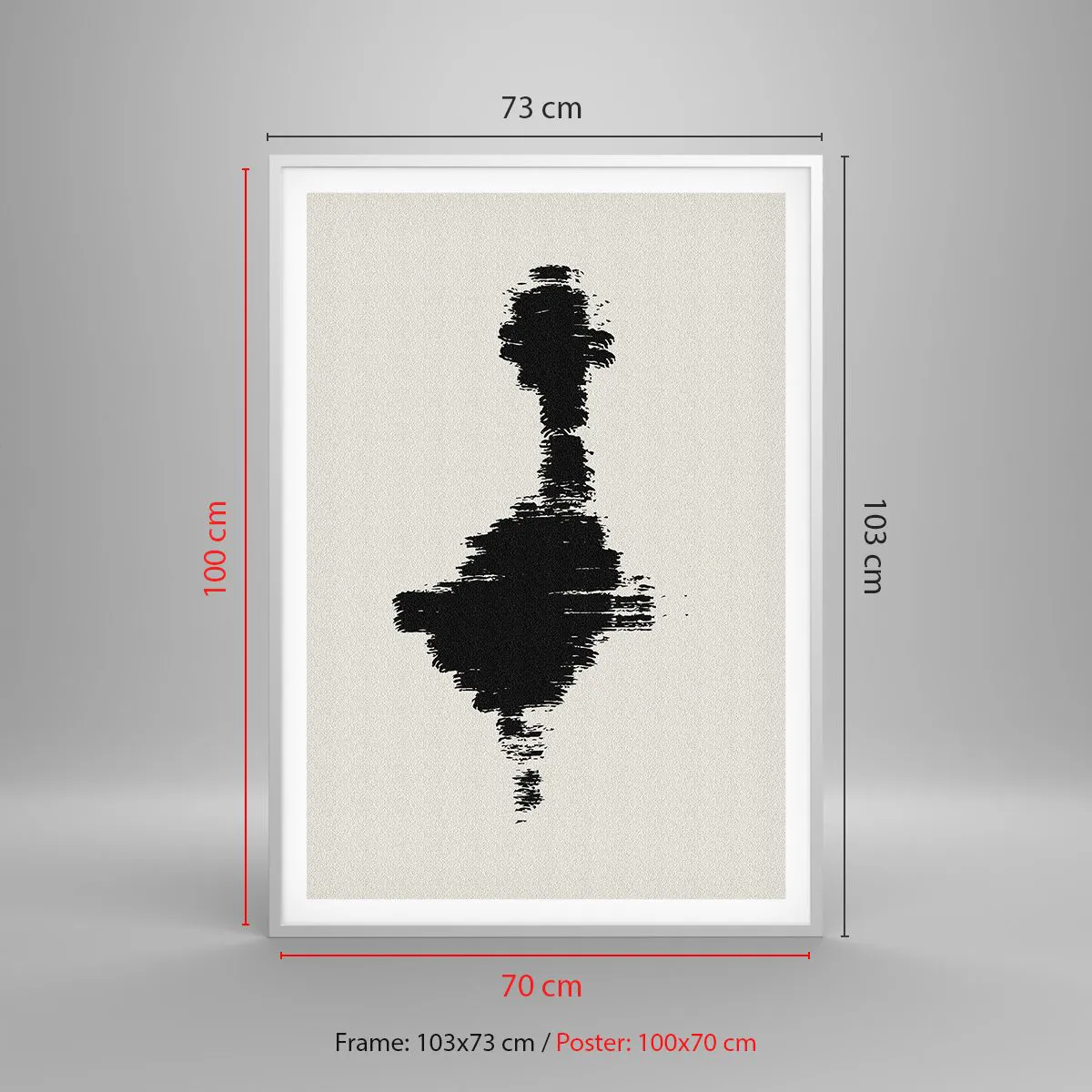 Plakat i hvid ramme - Fantasiens vibrationer - 70x100 cm