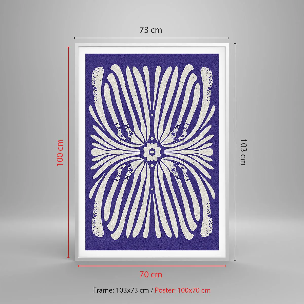 Poster in einem weißen Rahmen - Ethnische Inspirationen - 70x100 cm