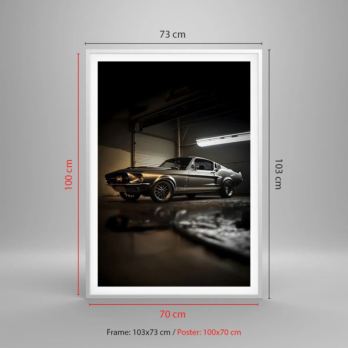 Poszter fekete keretben - Visszatérés a múltba - 70x100 cm