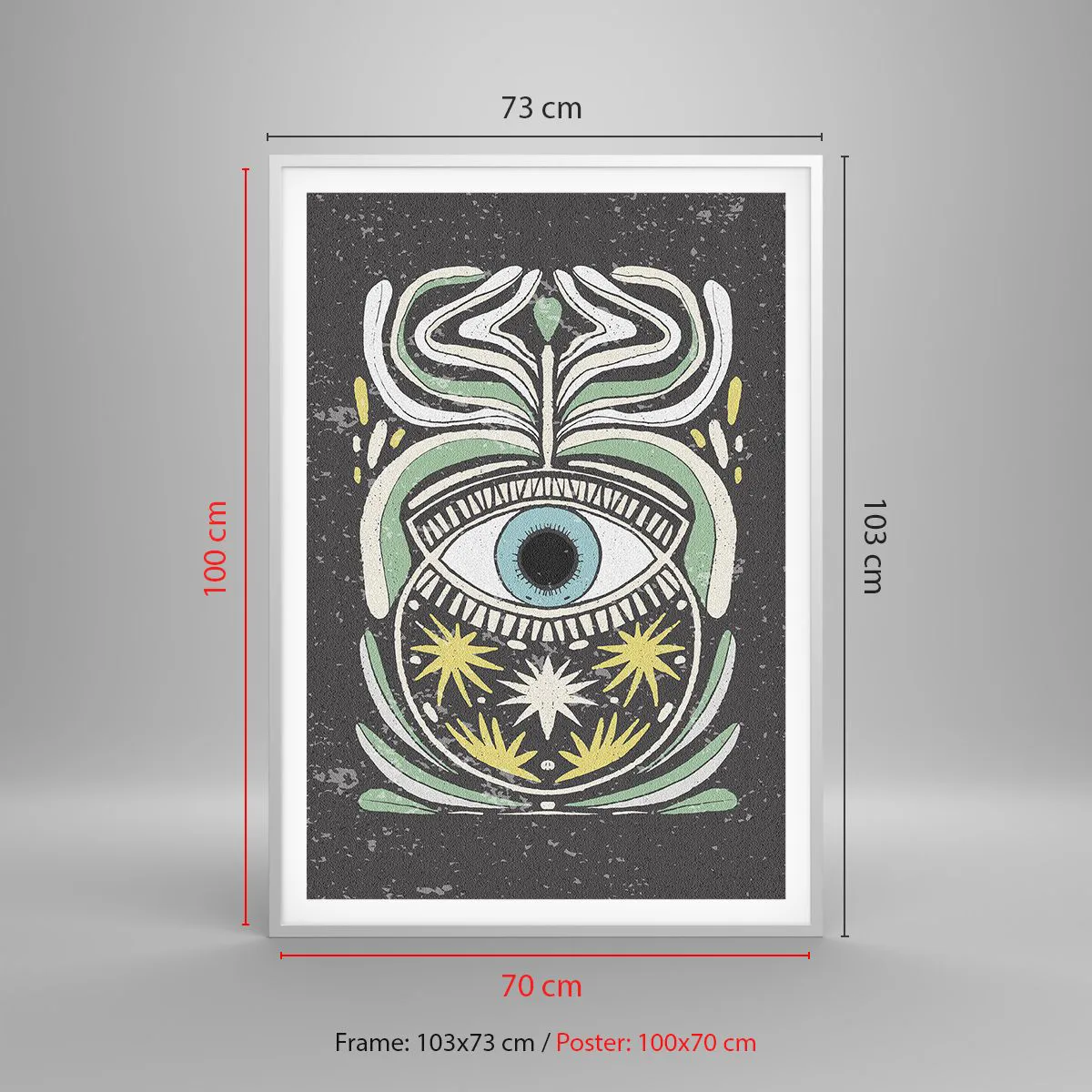 Poster in einem weißen Rahmen - Stammesrituale - 70x100 cm