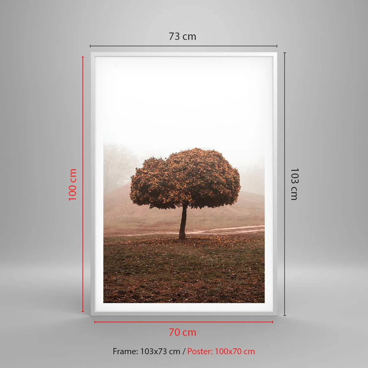 Affisch i vit ram - Efter en hektisk sommar - 70x100 cm