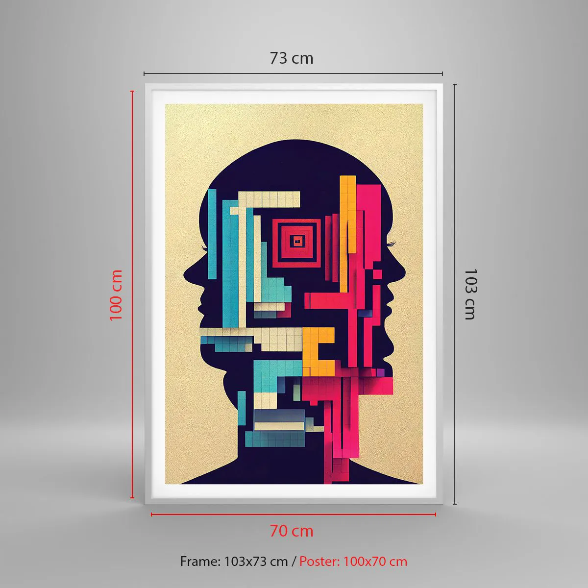 Poster in einem weißen Rahmen - Neue Anleihen - 70x100 cm