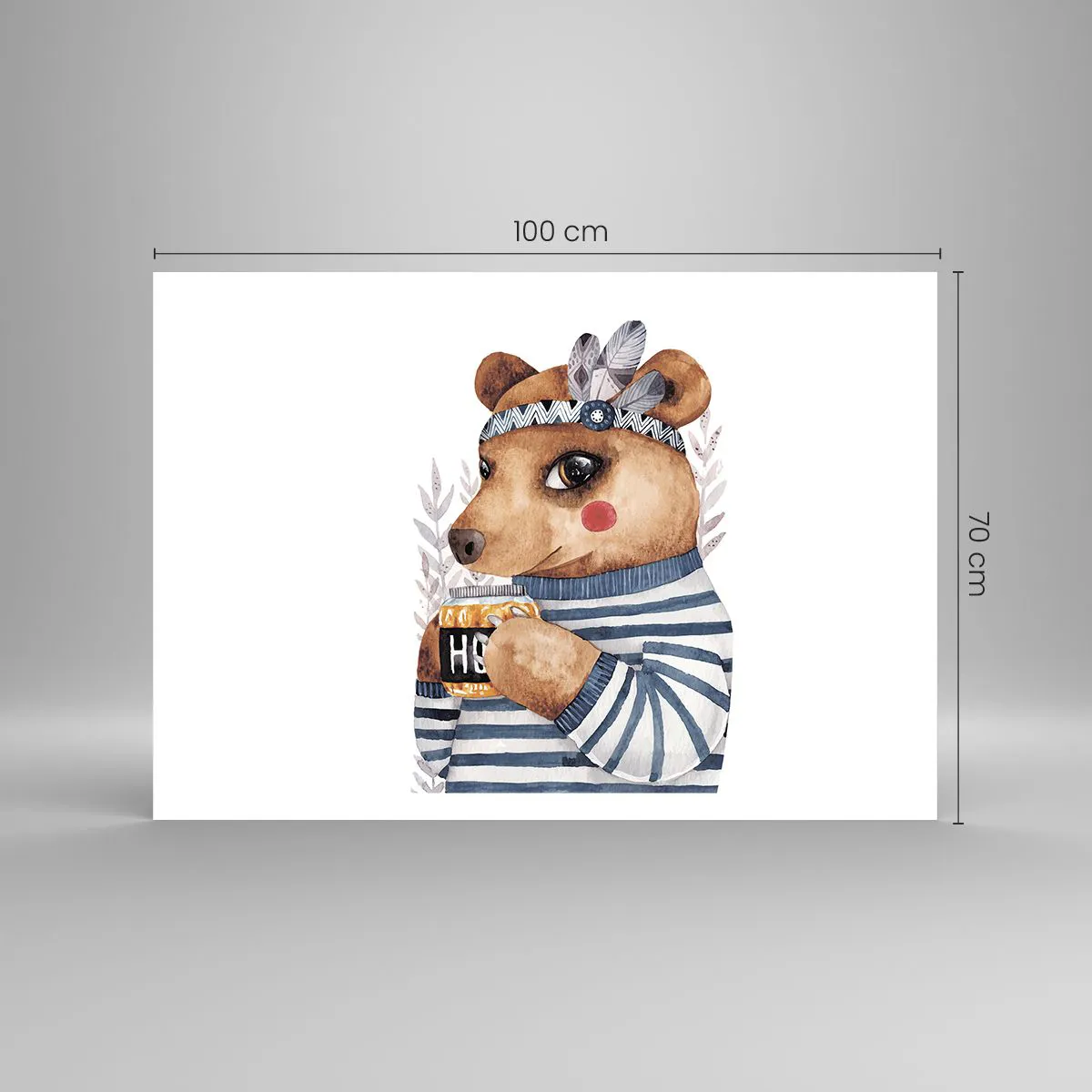 Plakát - Sladký medvídek - 100x70 cm