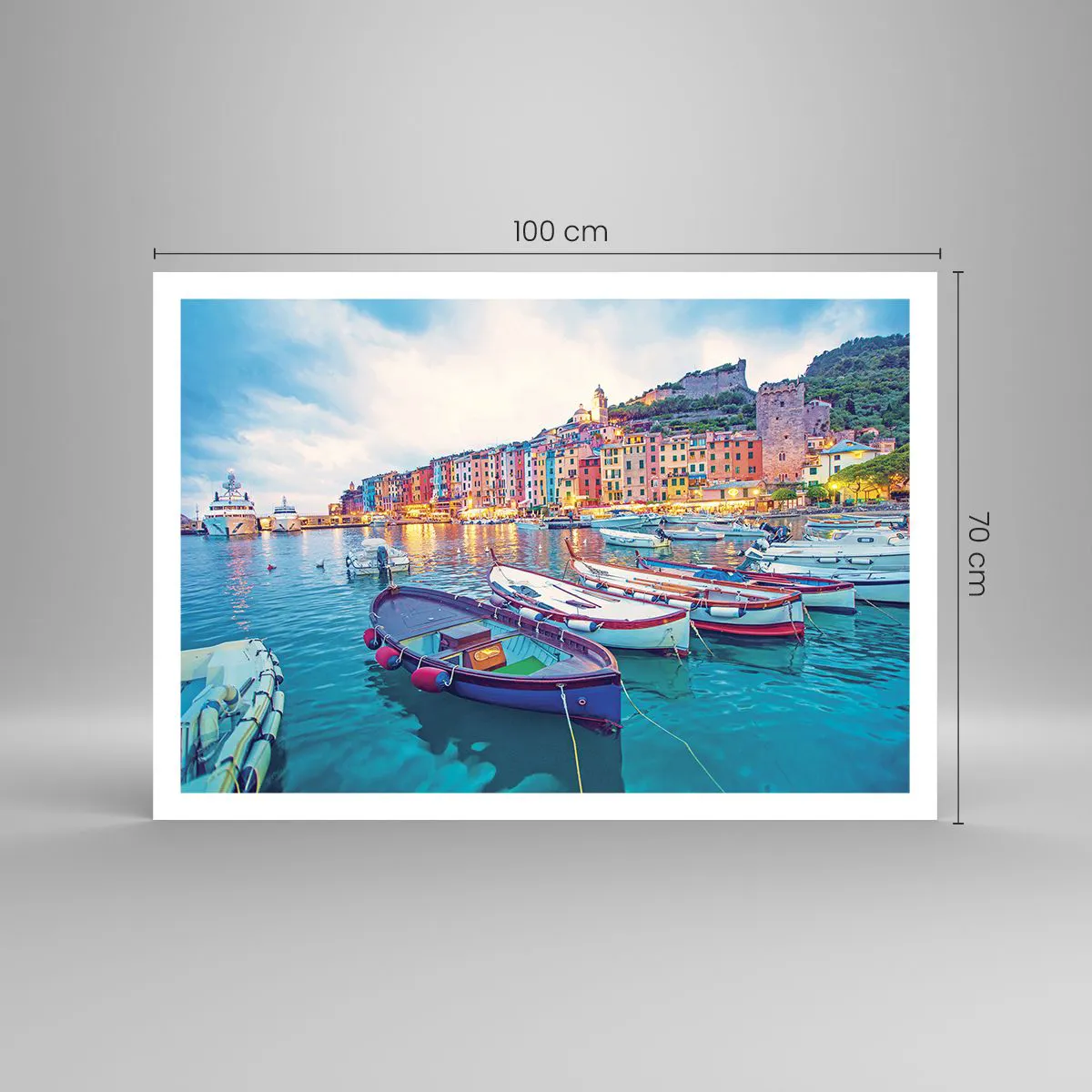 Poszter - Színes este a kikötőben - 100x70 cm