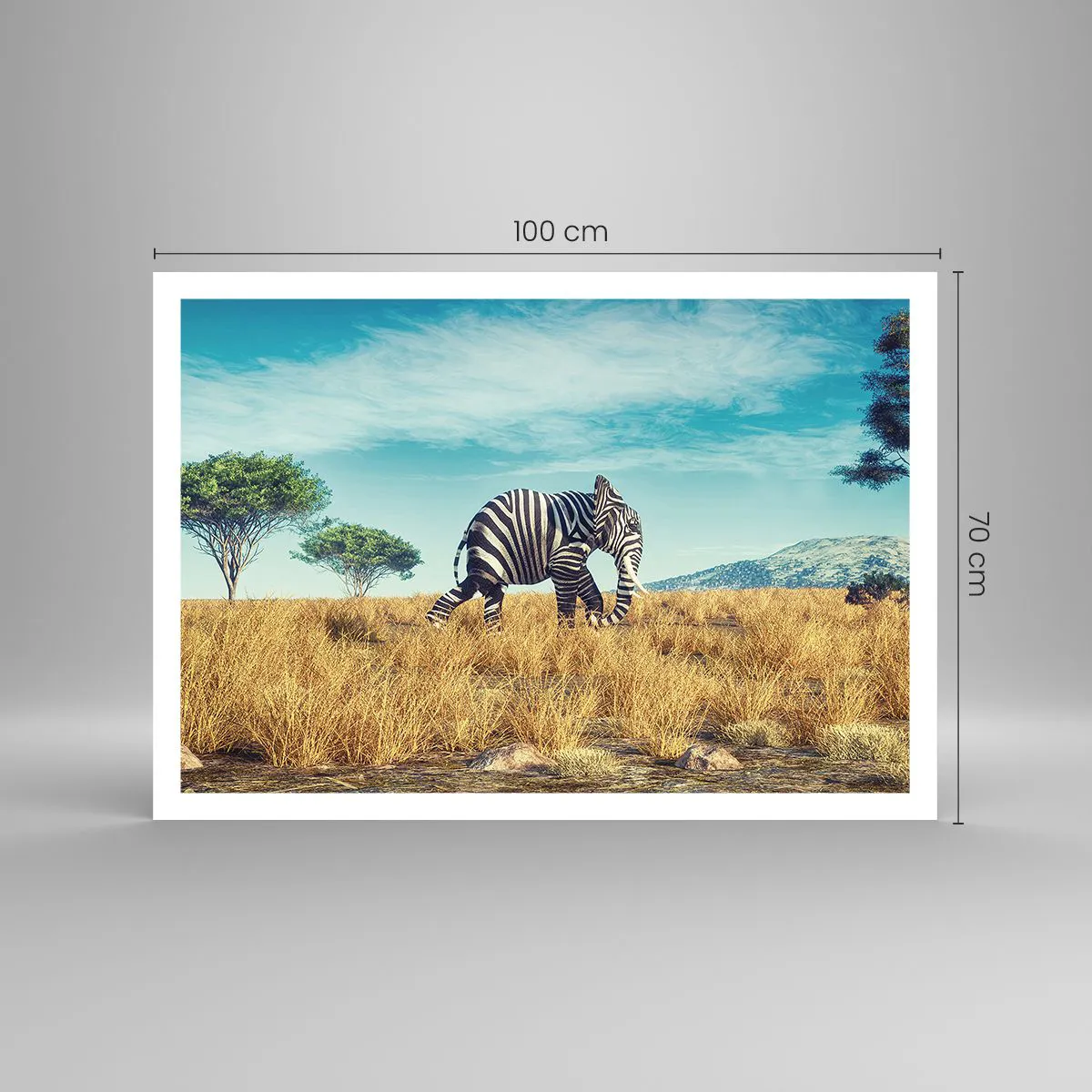 Poster - Greyness Is Not In Fashion - 100x70 cm