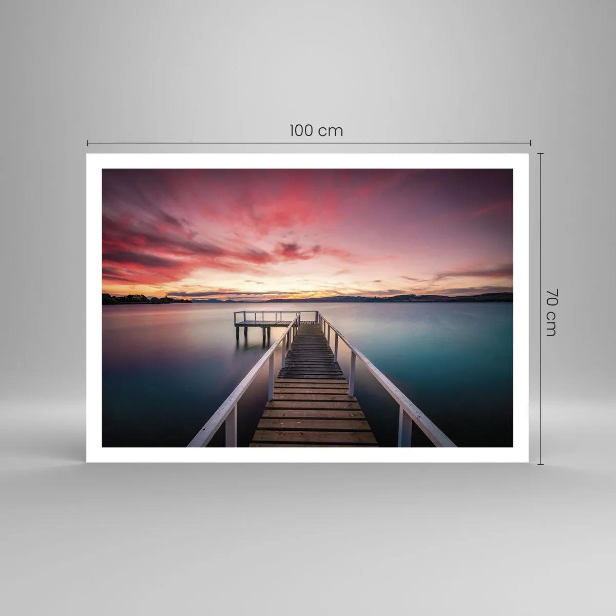 Poster - Mild Flame of an Evening - 100x70 cm