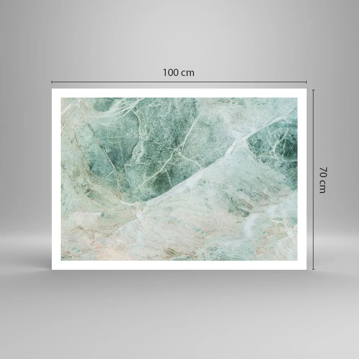 Plakat - Den ædle kølighed af sten - 100x70 cm