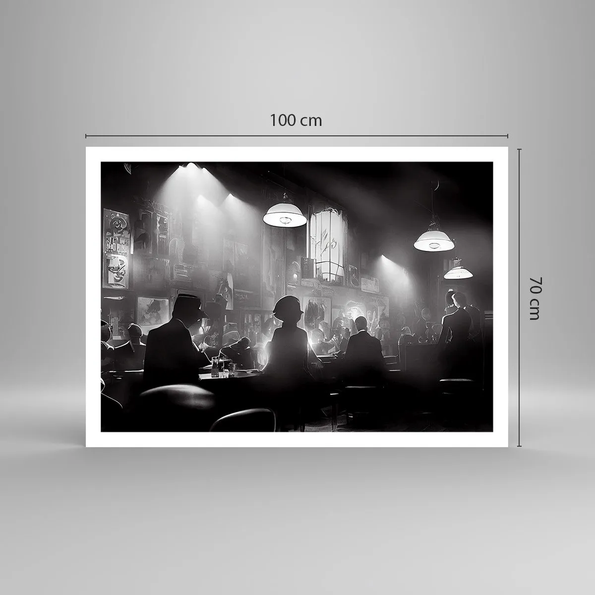 Plakat - I en jazzet stemning - 100x70 cm