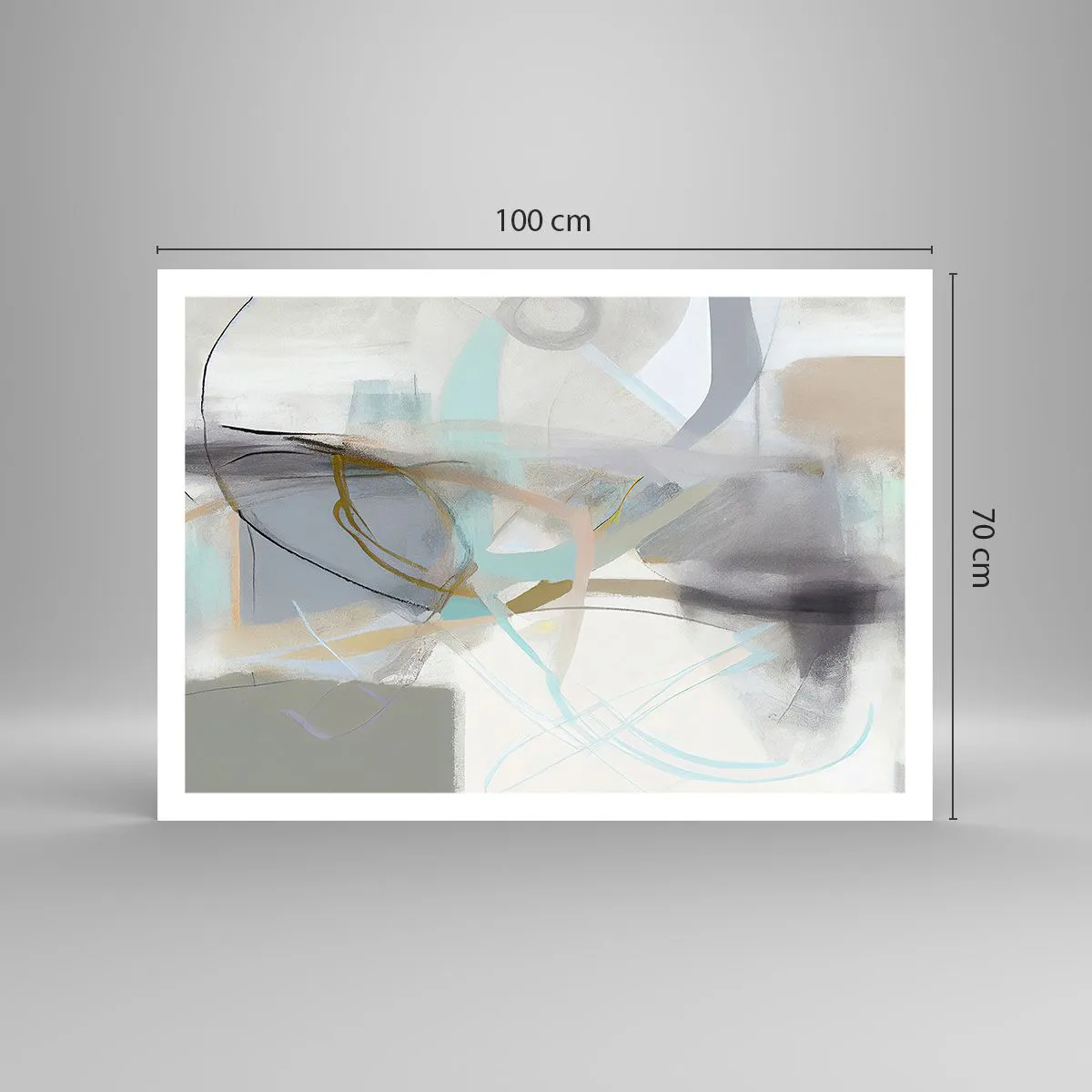 Pôster - Abstração enevoada - 100x70 cm