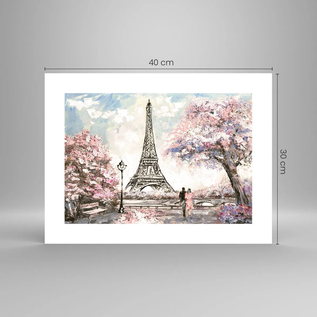 Poster - Plimbare în aprilie la Paris - 40x30 cm